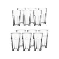 LONGDRINKGLÄSER Rock transparent 24er Set - Transparent, Glas (0.001L) - Leonardo Living