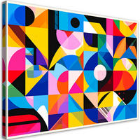 LEINWANDBILD Bunte Abstraktion 100x70cm - Multicolor, Textil (100/70cm) - Feeby