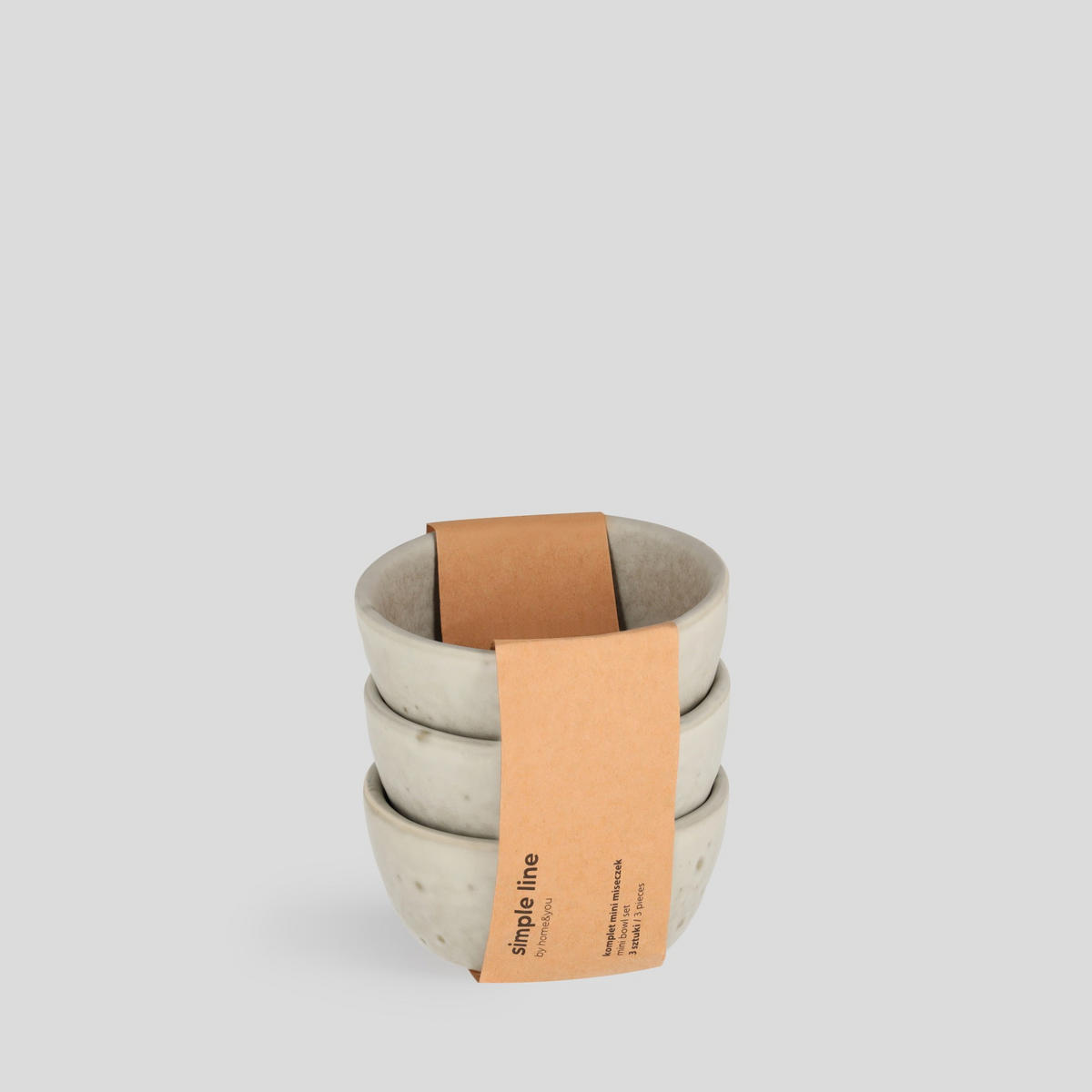 TAPAS-SCHALEN-SET Liyah - Grau, Stein (10/4.5/10cm) - home&you