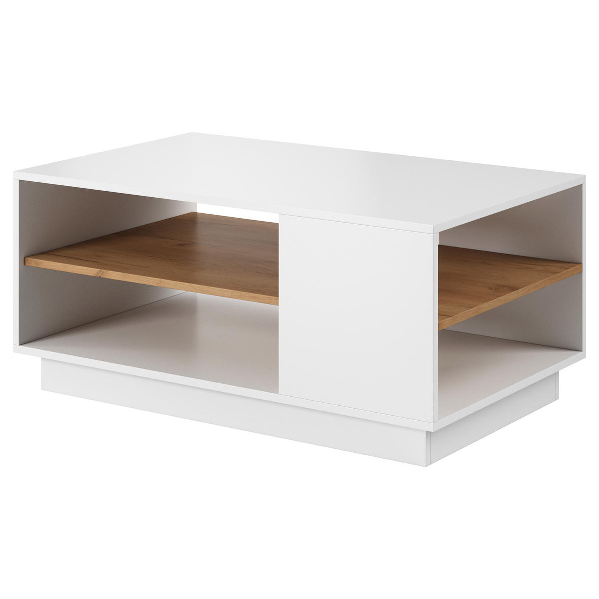 COUCHTISCH TRES 100/45,5/60 cm Weiß - Weiß, Holzwerkstoff (60/100/45.5cm) - MASSENO