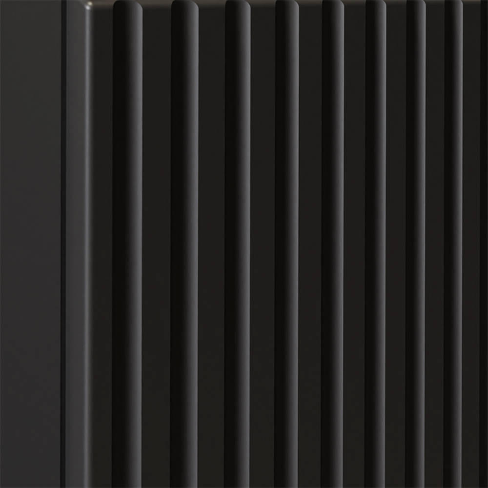 WASCHTISCHUNTERSCHRANK Skelbolu - Schwarz, Holzwerkstoff/Metall (51/60/40cm) - [en.casa]