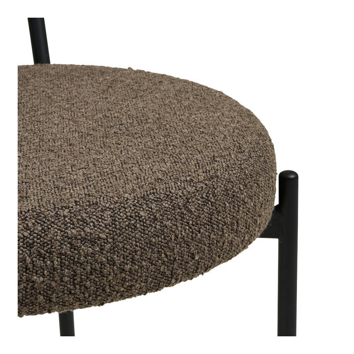 ESSZIMMERSTUHL, Anja, Braun, Metall / Polyester, 50 x 47 x 73 cm - Braun, Textil/Metall (50/73/47cm) - ebuy24