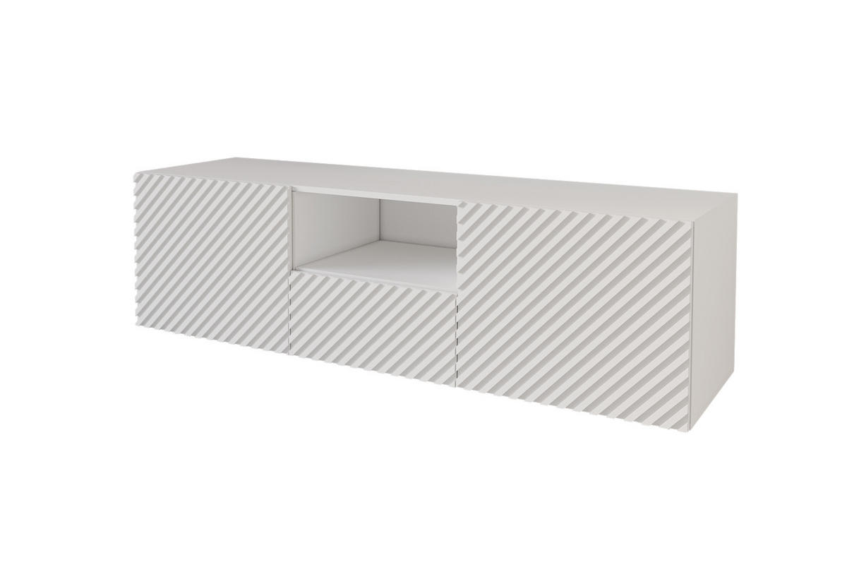 LOWBOARD ZENO-W 140x40x41 cm - Weiß - Weiß, Holzwerkstoff (140/40/41cm) - ALTDECOR