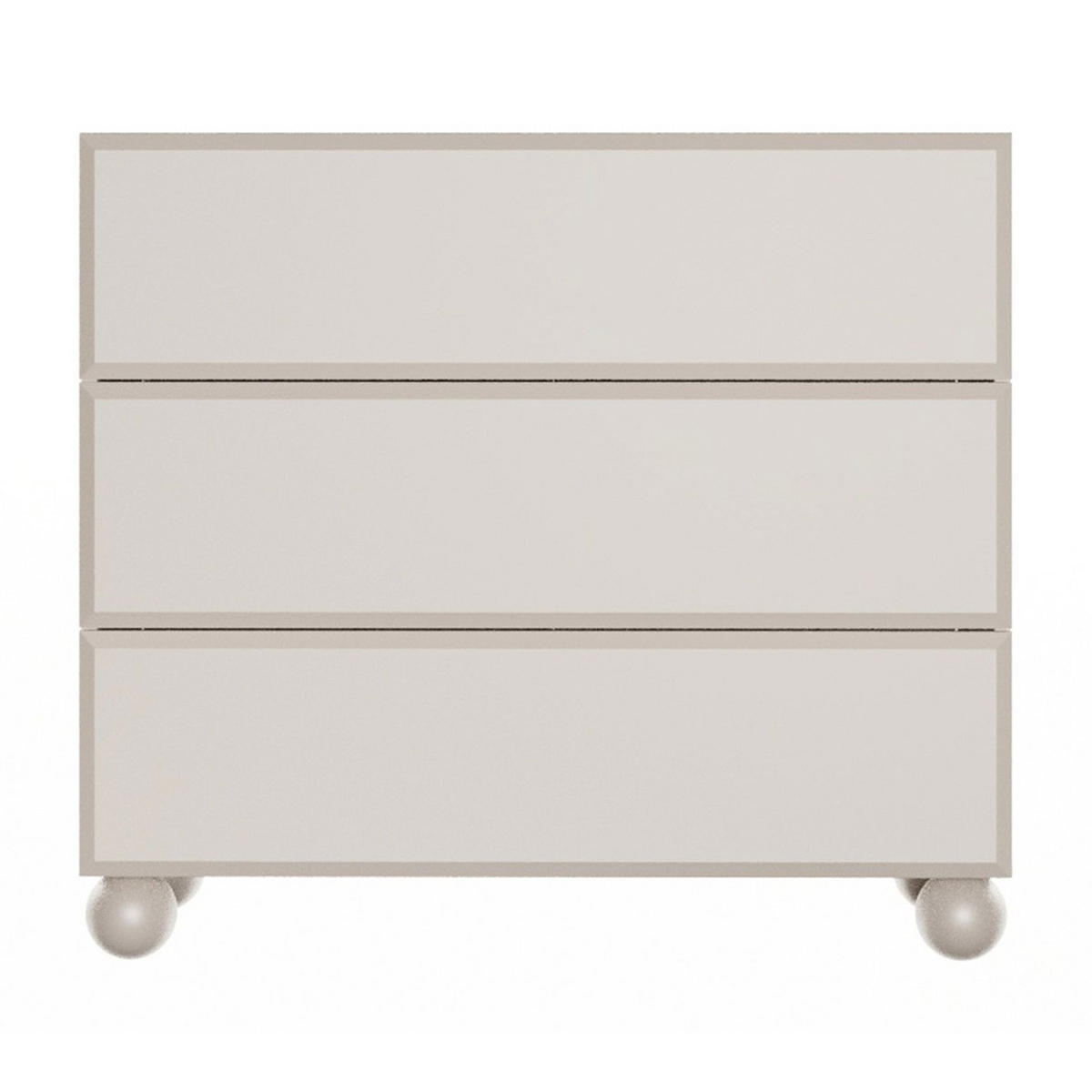 KOMMODE Chocolated Beige 100 cm - Beige/Goldfarben, Holz/Holzwerkstoff (100/90.5/39cm) - Selsey