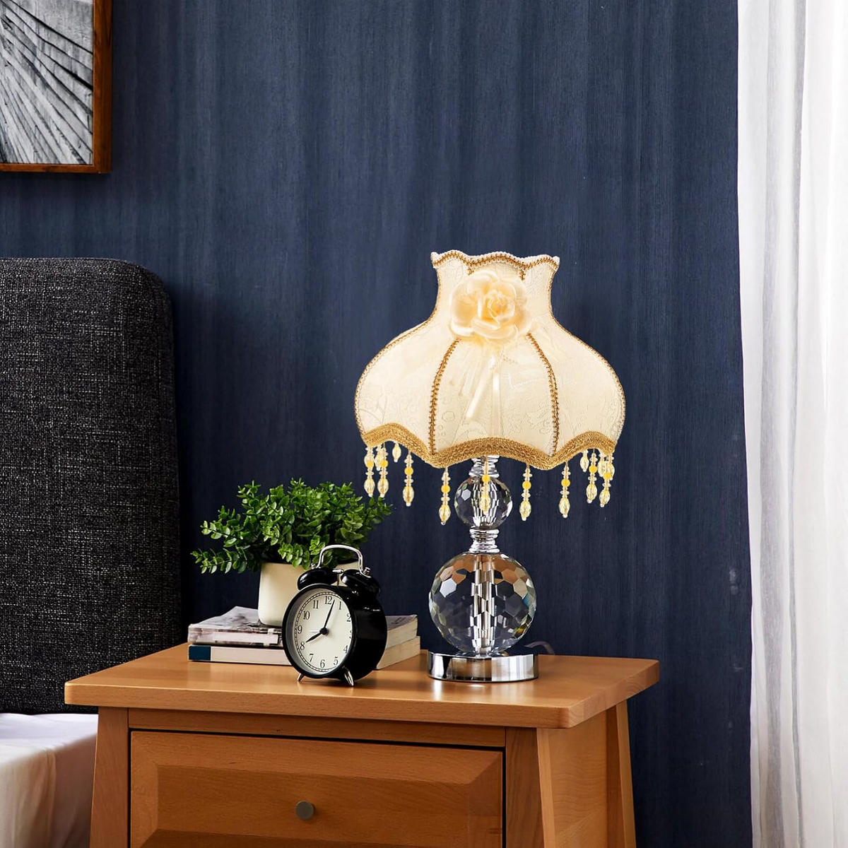 LAMPENSCHIRM Spitze Retro，30/23/15cm - Weiß, Textil (23/30/15cm) - Weltevree