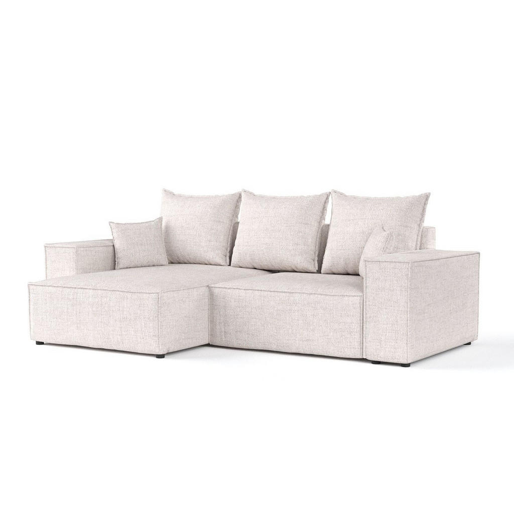 AltaBeds ROHOVÁ SEDAČKA SENSO, textil, Světle béžová