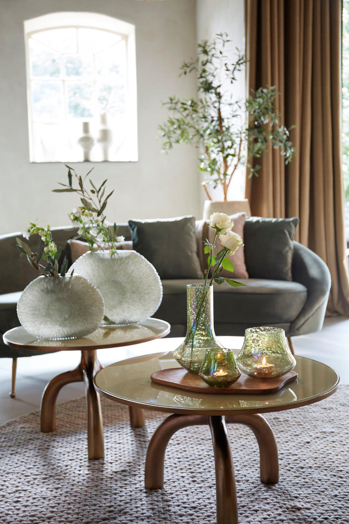 COUCHTISCH Mello Braun Ø65/44 cm - Braun, Metall (65/65/44cm) - Light & Living