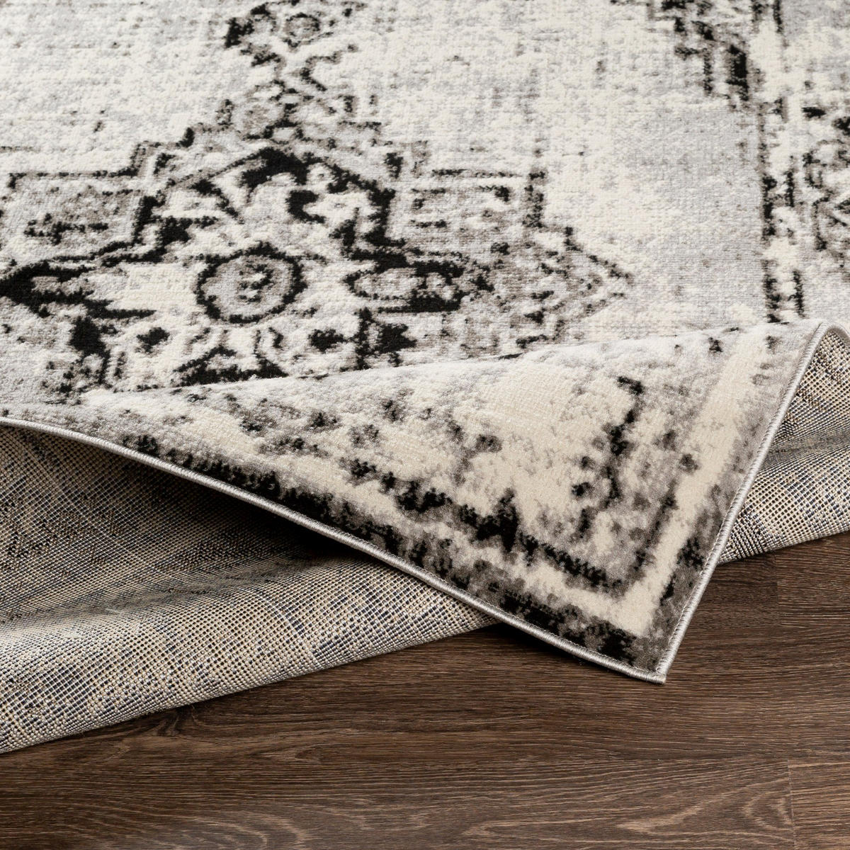 VINTAGE-TEPPICH 152/213 cm Grau - Grau, Naturmaterialien/Textil (152/213cm) - LIVABLISS