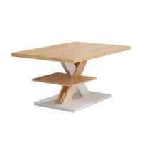 COUCHTISCH Arivo Eiche/Weiß 90 x 60 cm mit Ablage - Eichefarben/Weiß, Holzwerkstoff (60/90/45cm) - Vicco