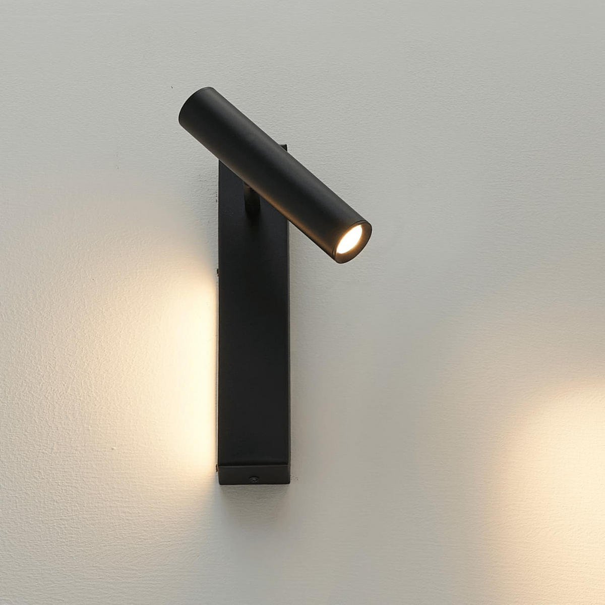 WANDLEUCHTE Schalter), Schwarz, 30cm - Schwarz, Metall (30/5/30cm) - KOSILUM