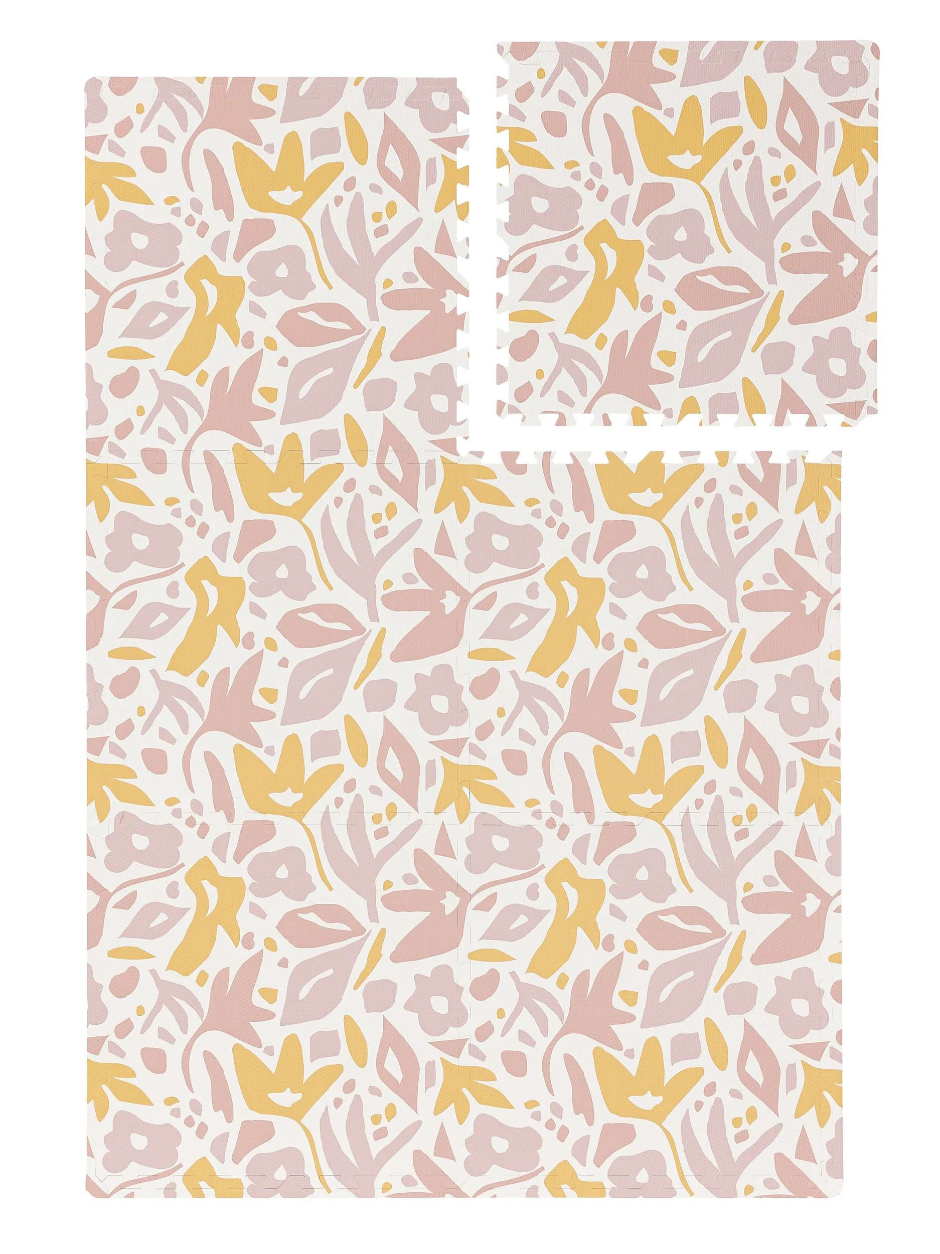 SPIELMATTE Flora Rosa 120x180 cm - Rosa, Textil (120/180cm) - Lytte