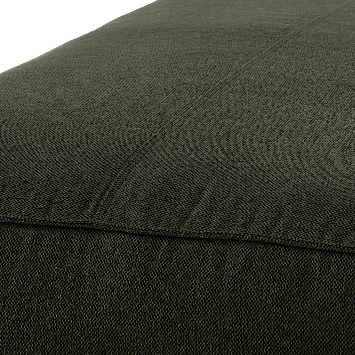 POLSTERHOCKER - Schwarz/Grau, Kunststoff/Textil (81/38/100cm) - home24