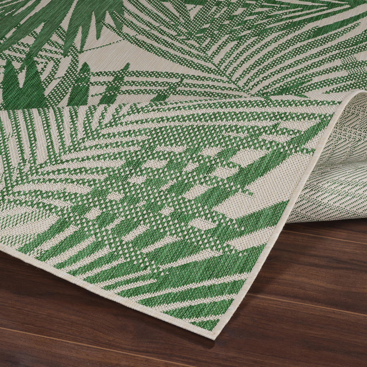 OUTDOORTEPPICH 120x170 cm Grün - Grün, Kunststoff/Textil (120/170cm) - LIVABLISS