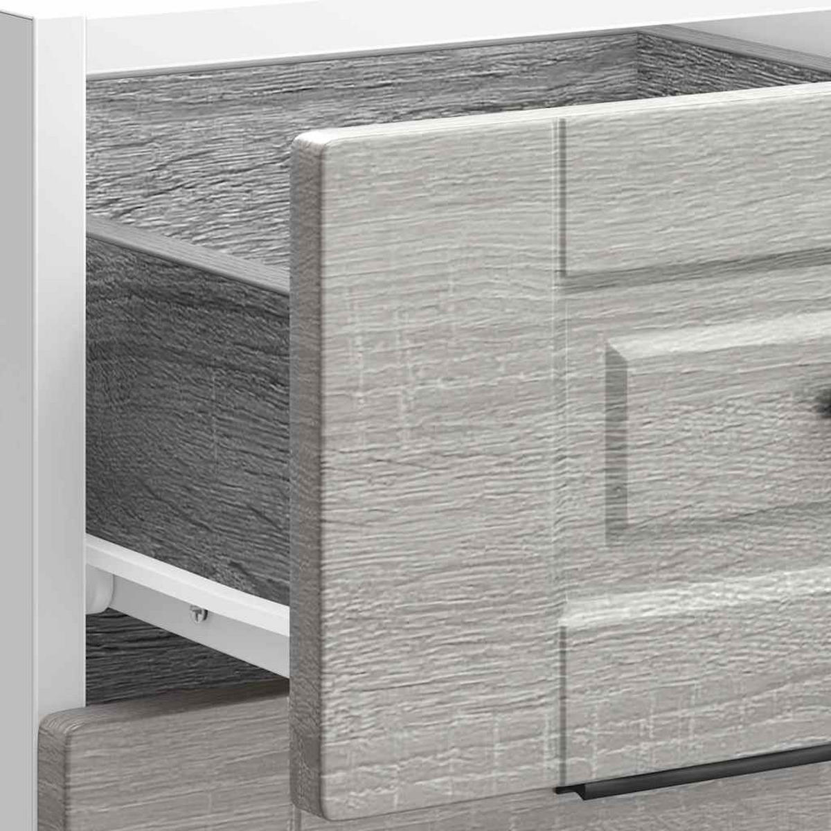 KÜCHENUNTERSCHRANK Porto Grau Sonoma Holzwerkstoff - Grau, Holzwerkstoff (46/81.5/40cm) - vidaXL