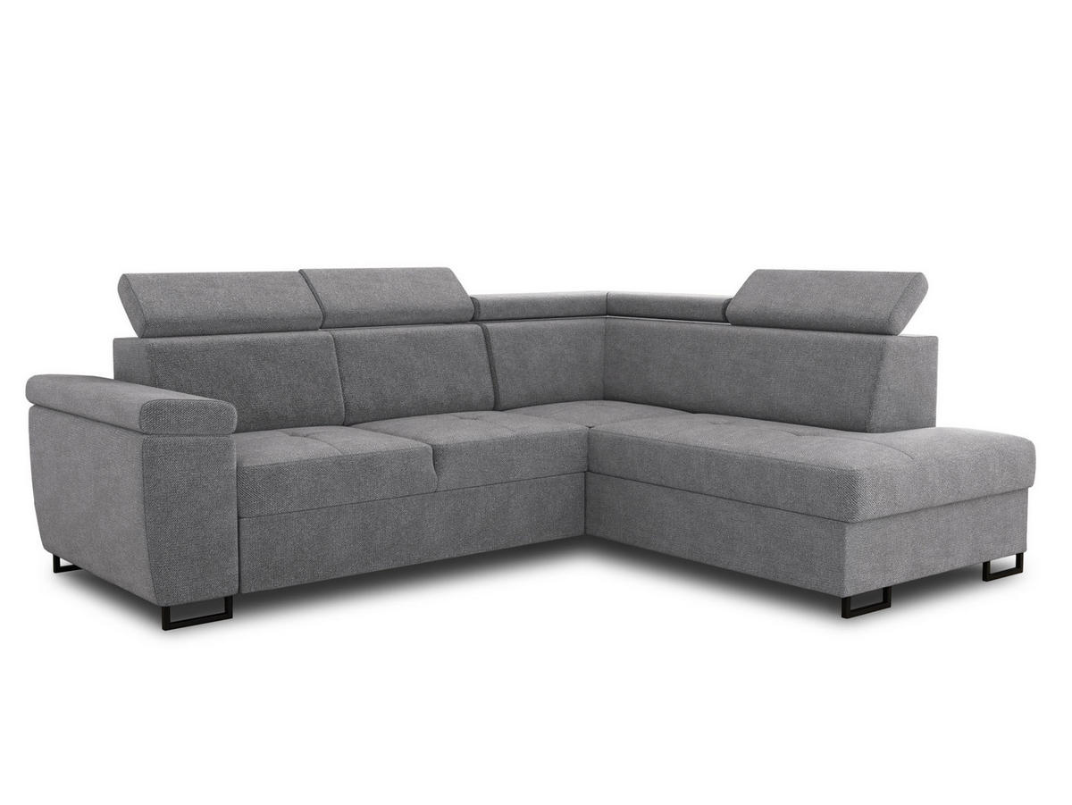 ECKSOFA Natan, Seite: Rechts - Grau, Holz/Textil (265/205cm) - Sofnet