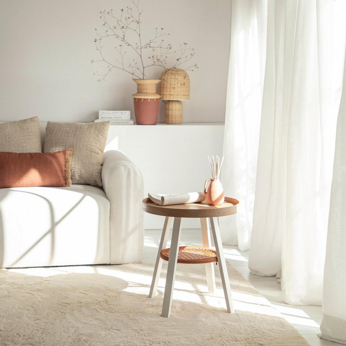 BEISTELLTISCH Birta Natürlich 50 cm x 55 cm - Naturfarben, Holzwerkstoff (50/50/55cm)