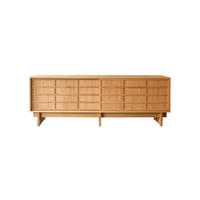 TV-SCHRANK Miu Natur aus Eiche - Naturfarben, Holz (200/70/48cm) - Tikamoon