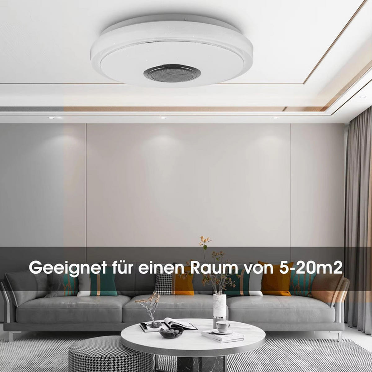 LED-DECKENLEUCHTE 40×5.5 cm - Weiß, Kunststoff (40/40/5.5cm) - Coonoor