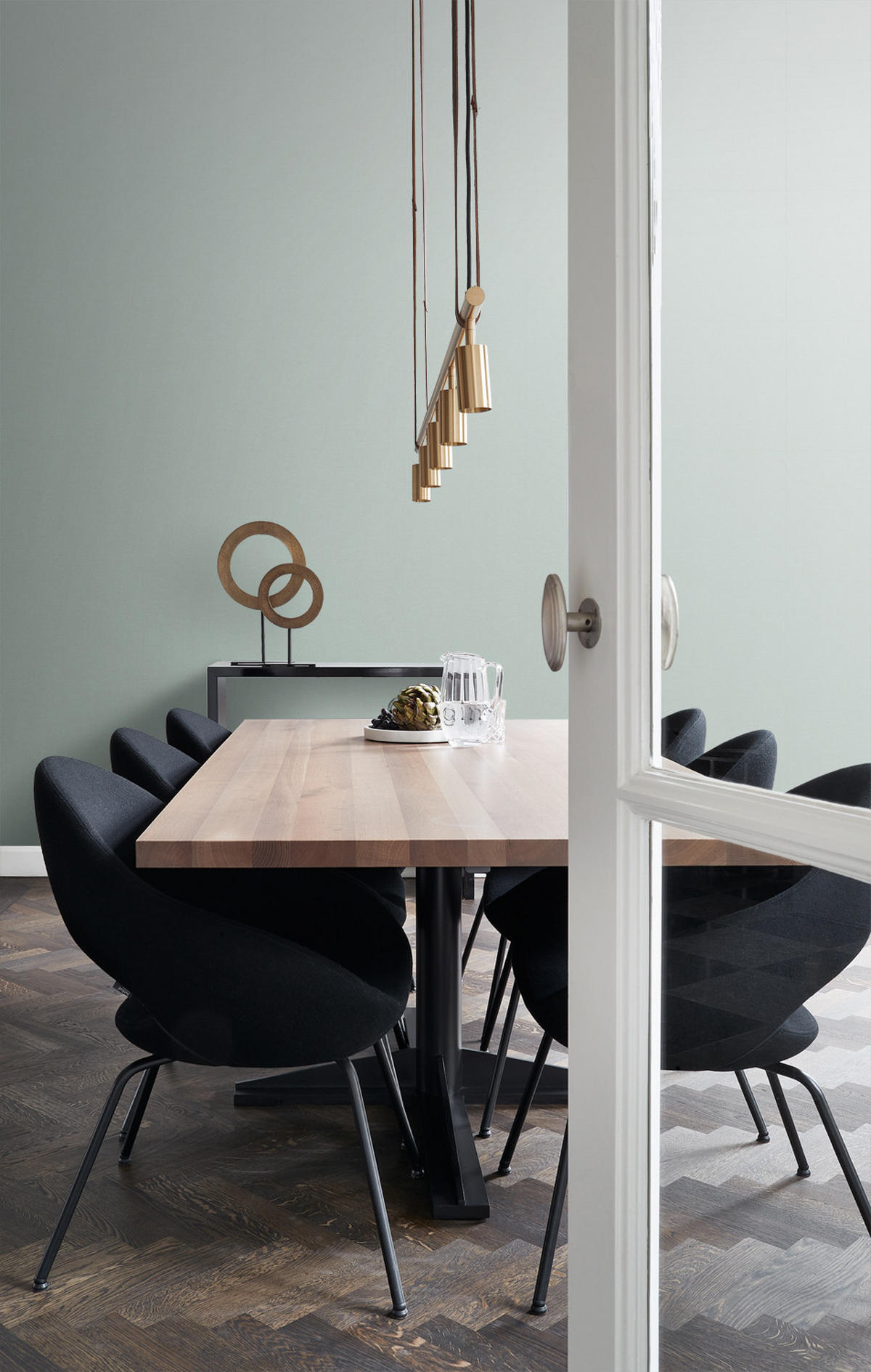 TAPETE Metall-Optik 53 cm x 10.05 m - Grün, Papier (53/1000cm) - Origin Wallcoverings