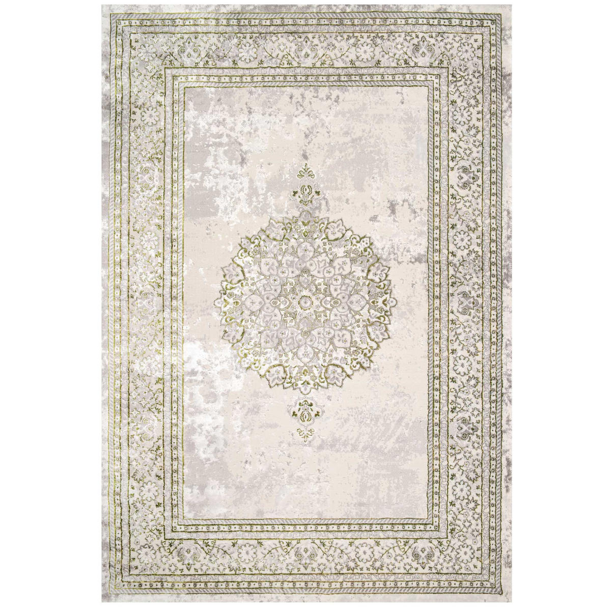 WEBTEPPICH Victoria Olivgrün - Olivgrün, Textil (120/170cm) - Kukoon Rugs