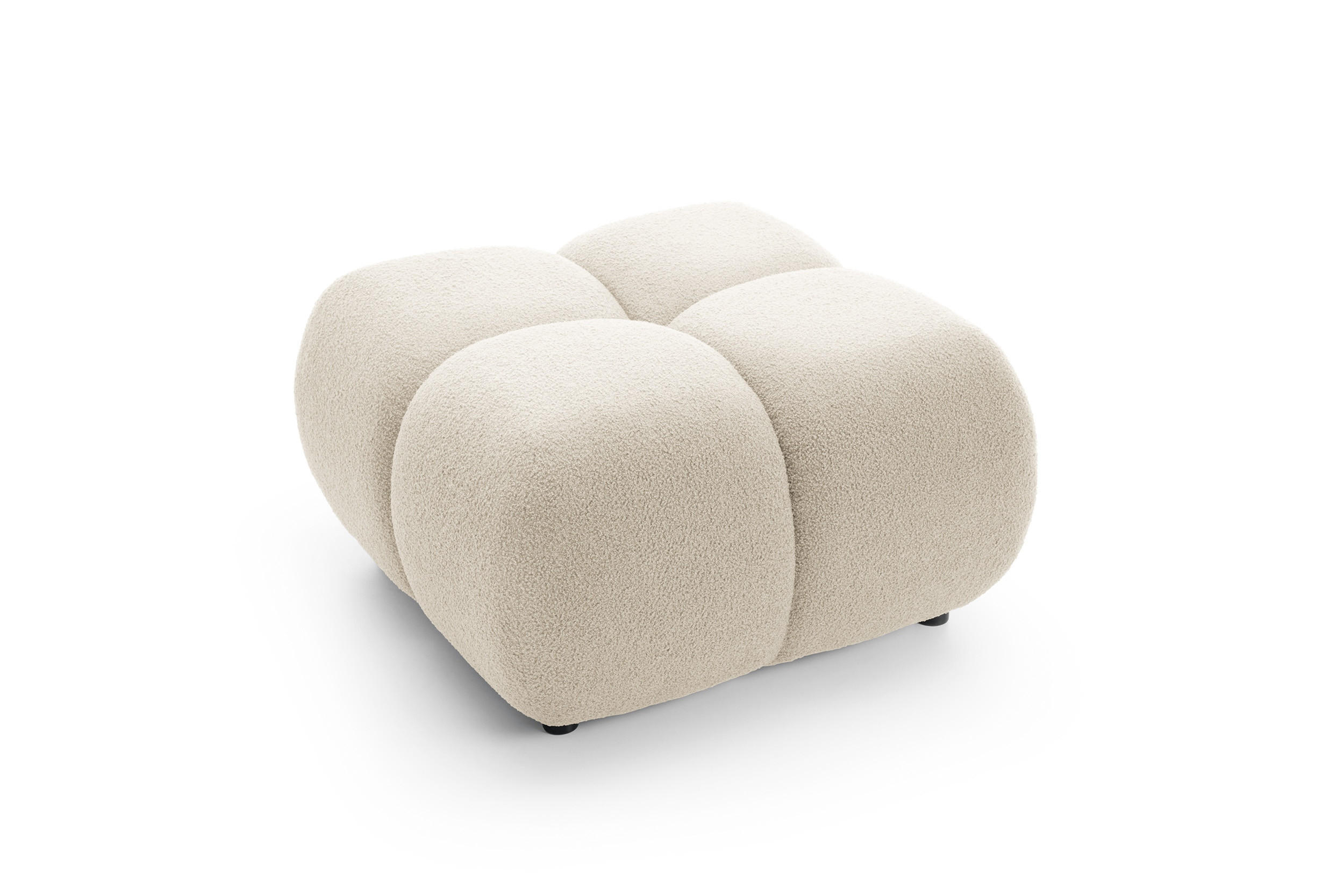 POLSTERHOCKER DUCA Modern Sitzhocker, Fußhocker Beige - Beige, Holzwerkstoff/Kunststoff (72/43.5/72cm) - MASSENO