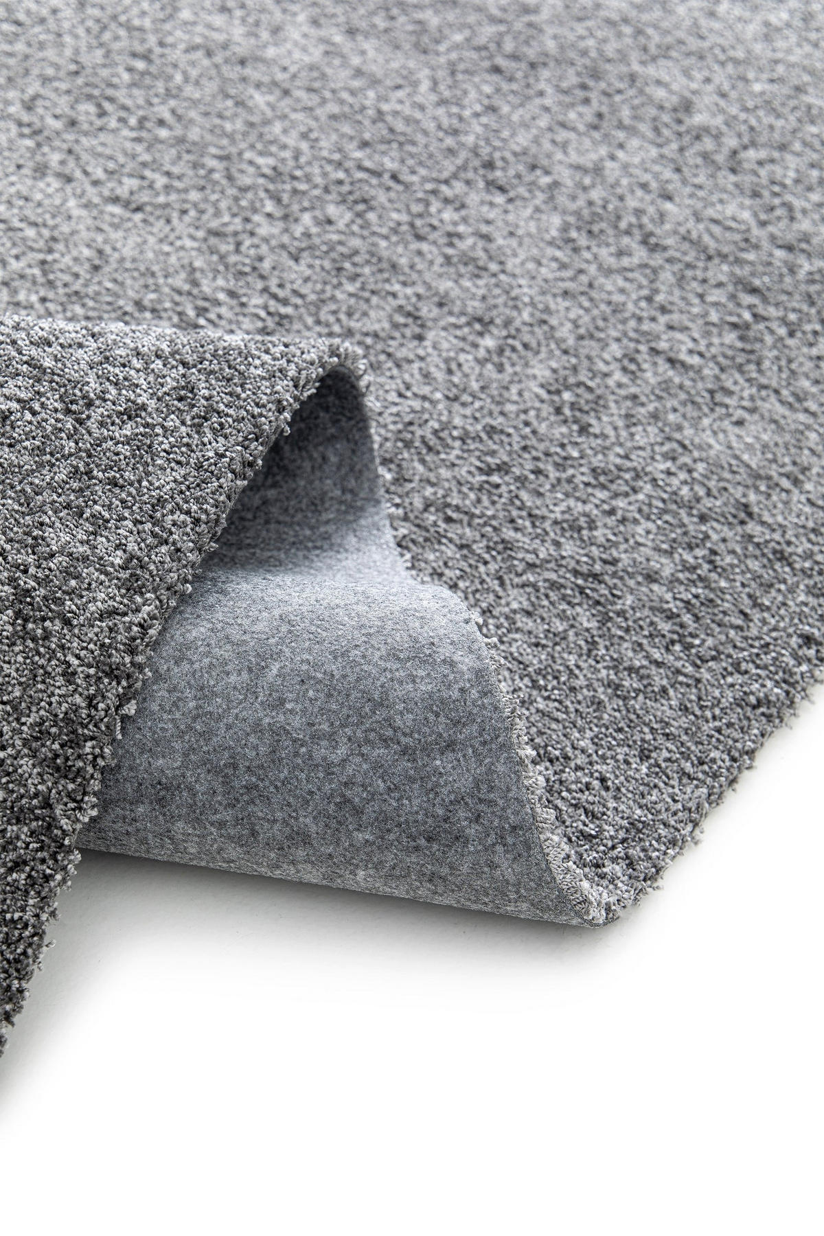TEPPICH, Einfarbiger, maschinenwaschbarer Anthrazitgrau - Grau, Textil (80/150cm) - AFK Living