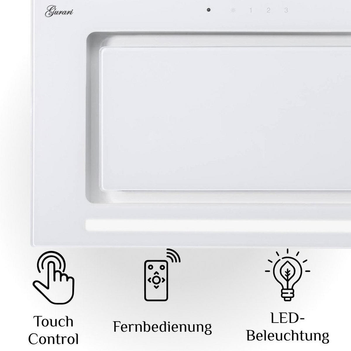 DUNSTABZUGSHAUBE GCH E 217 WH 52 Prime N 52 cm Weiß - Weiß, Metall (52/24.5/29.5cm) - Gurari