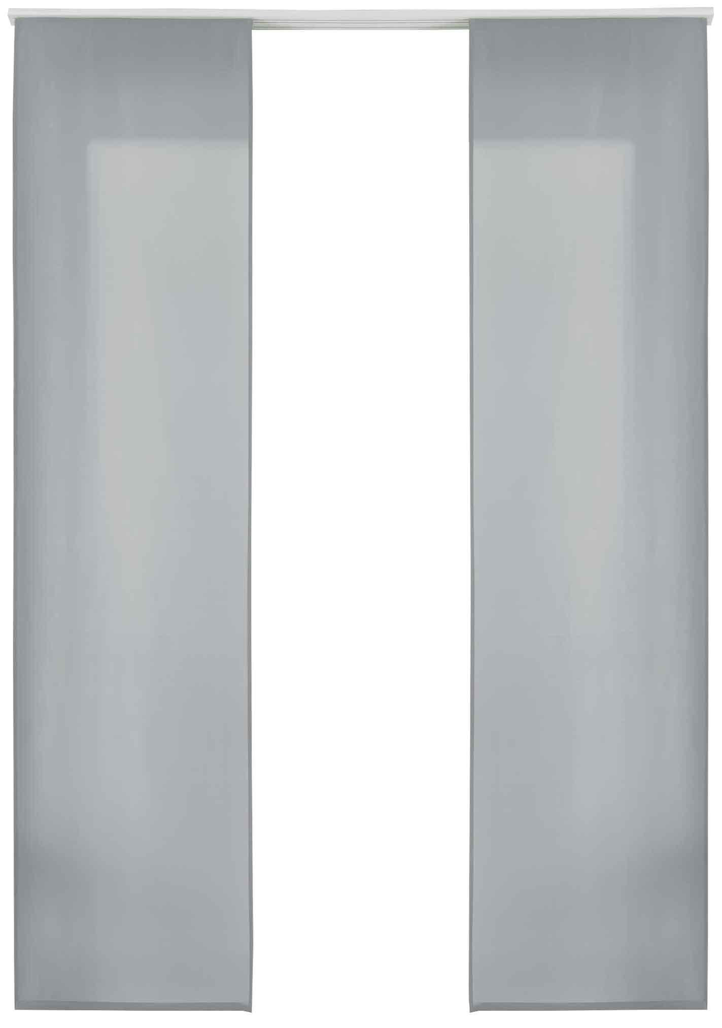 VORHANG 2ER SET HxB 245x60 cm Grau - Grau, Textil (60/245cm) - Gardinenbox