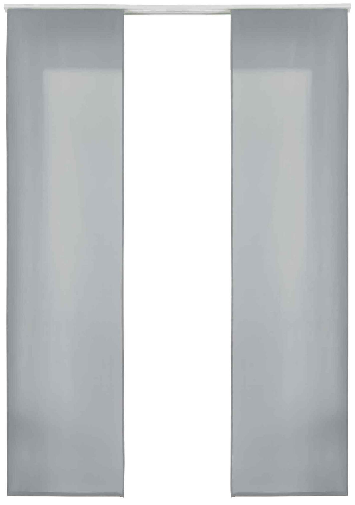 VORHANG 2ER SET HxB 245x60 cm Grau - Grau, Textil (60/245cm) - Gardinenbox
