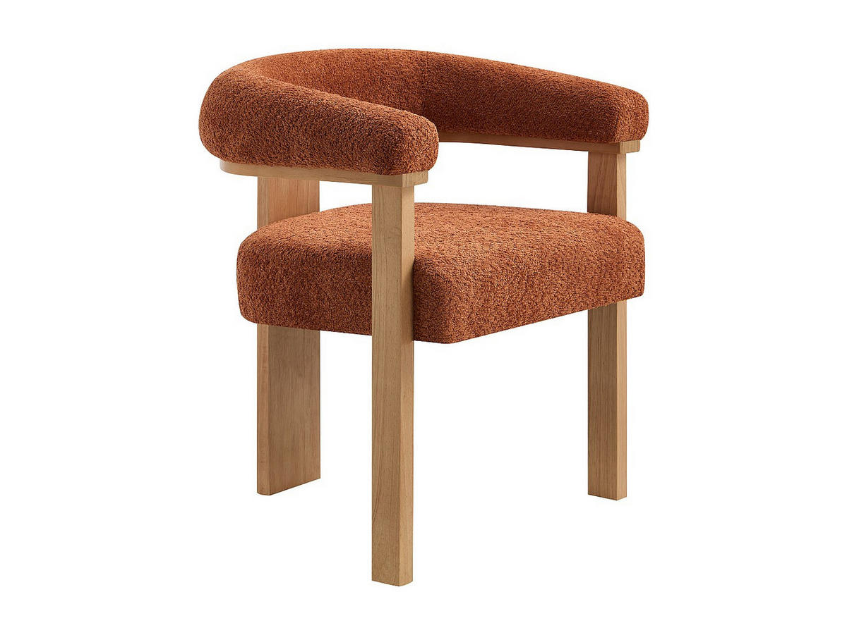 STUHL - 64 cm x 60 cm - holz - terracotta Livelia - Terracotta, Holz/Holzwerkstoff (64/78/60cm) - Vente-Unique