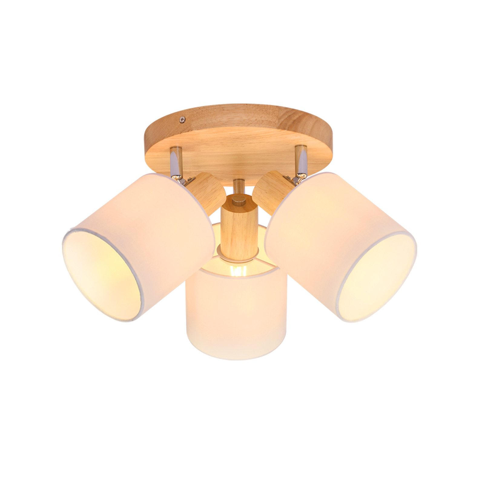 STRAHLER Kaiserslautern 3-flammig 20/20/21 cm - Braun, Textil (20/20/21cm) - Nettlife