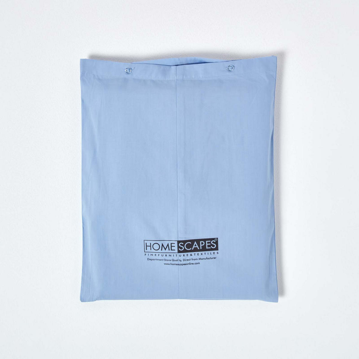 BETTLAKEN ohne Gummizug, Ägyptische Baumwolle, Fadendichte 200 - Blau, Textil (178/255cm) - Homescapes