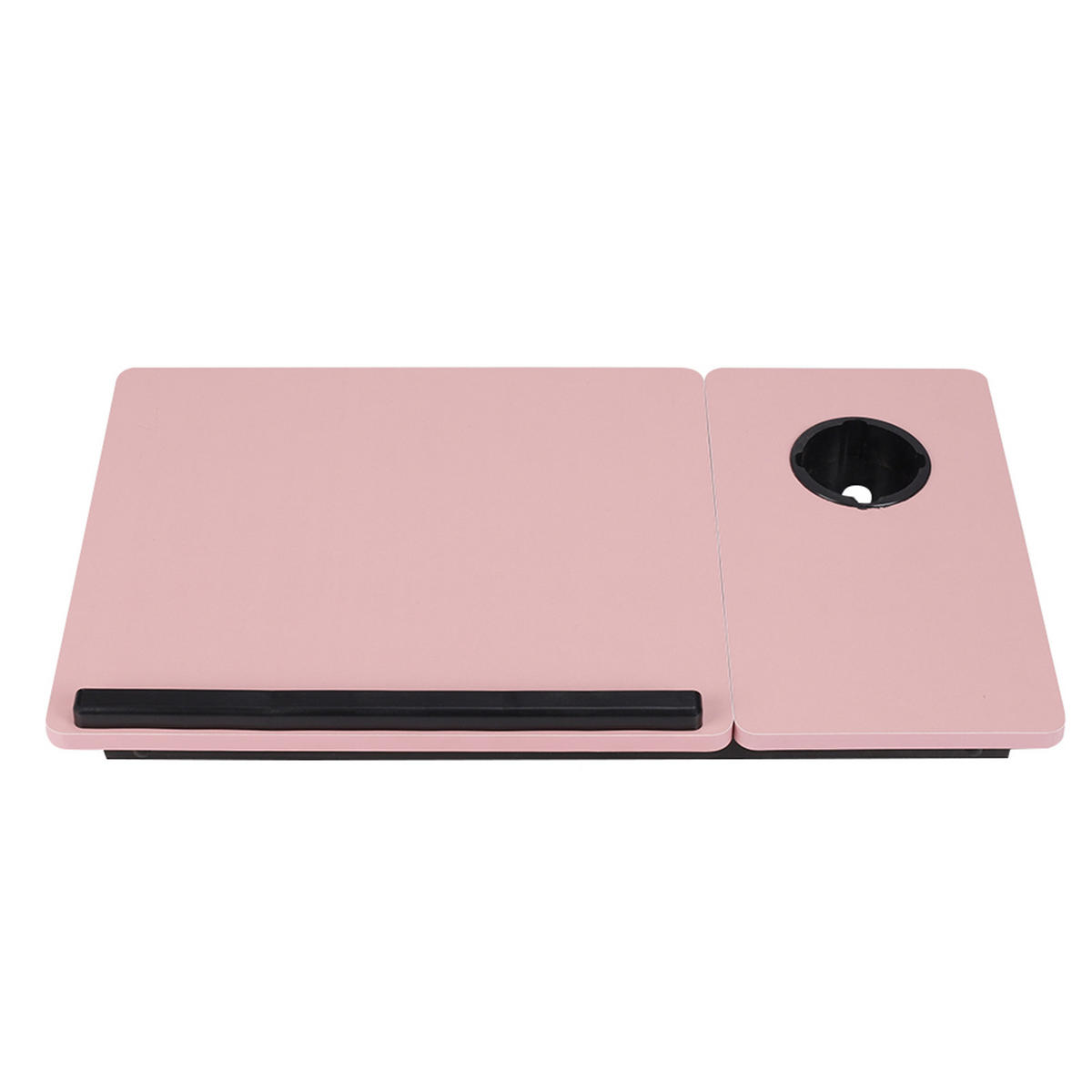 LAPTOP-BETTTISCH mit Getränkehalter Verstellbarer, klappbarer– Rosa mit 5-fach Neigungsverstellung Becherhalter 56x32,5x24 cm - Pink, Metall (32.5/56/24cm) - Livingandhome