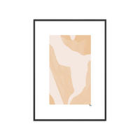 POSTER mit Rahmen N. Atelier - Le Calme - Schwarz/Naturfarben, Holz/Papier (30/40cm) - Poster&Frame