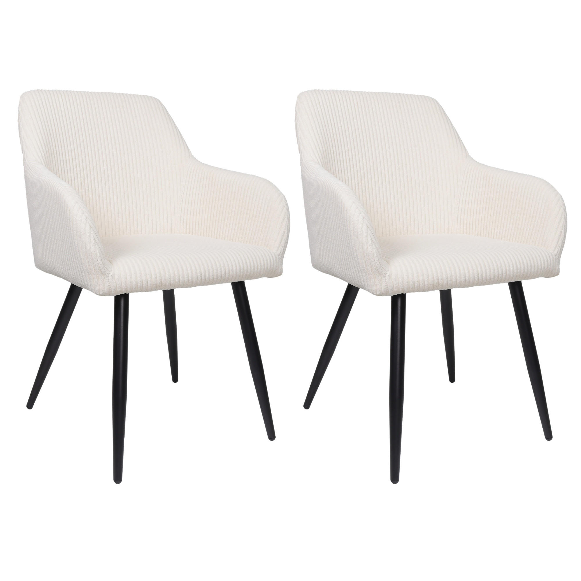 ESSZIMMERSTUHL SILA Beige 2e-Set, Cord Bezug - Beige, Textil (56/84/60cm)