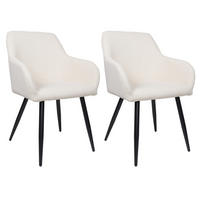 ESSZIMMERSTUHL SILA Beige 2e-Set, Cord Bezug - Beige, Textil (56/84/60cm)