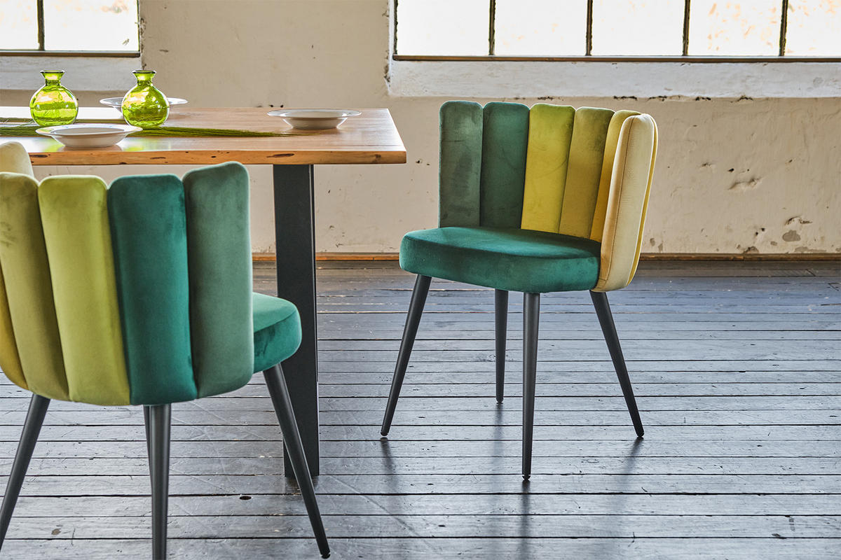STUHL JADA Grün Velvet - Grün, Textil (59/86/55cm) - KAWOLA