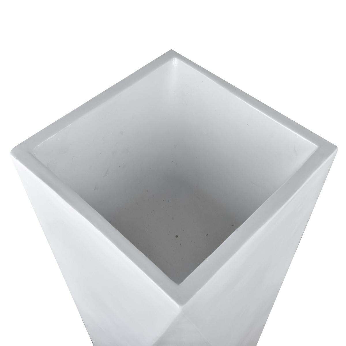 BLUMENTOPF Neva Weiß 67/67/122 cm Keramik - Weiß, Keramik (67/122cm) - Mondex