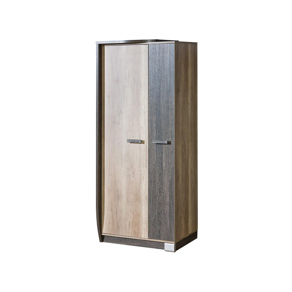 Masseno Drehtürenschrank Braun 80x192.5x58 cm