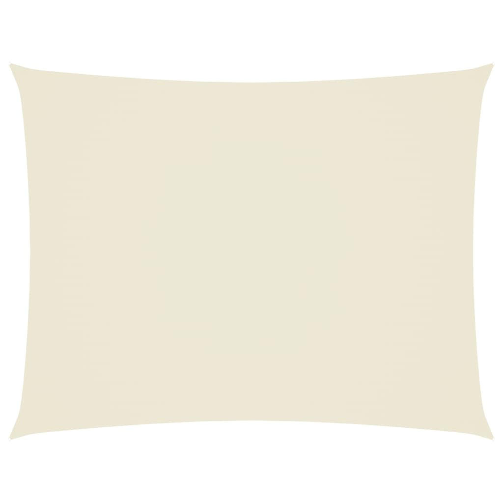 SONNENSEGEL Oxford-Gewebe Rechteckig 4x6 m Creme - Creme, Textil (600/400cm) - furnicato