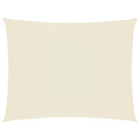 SONNENSEGEL Oxford-Gewebe Rechteckig 4x6 m Creme - Creme, Textil (600/400cm) - furnicato
