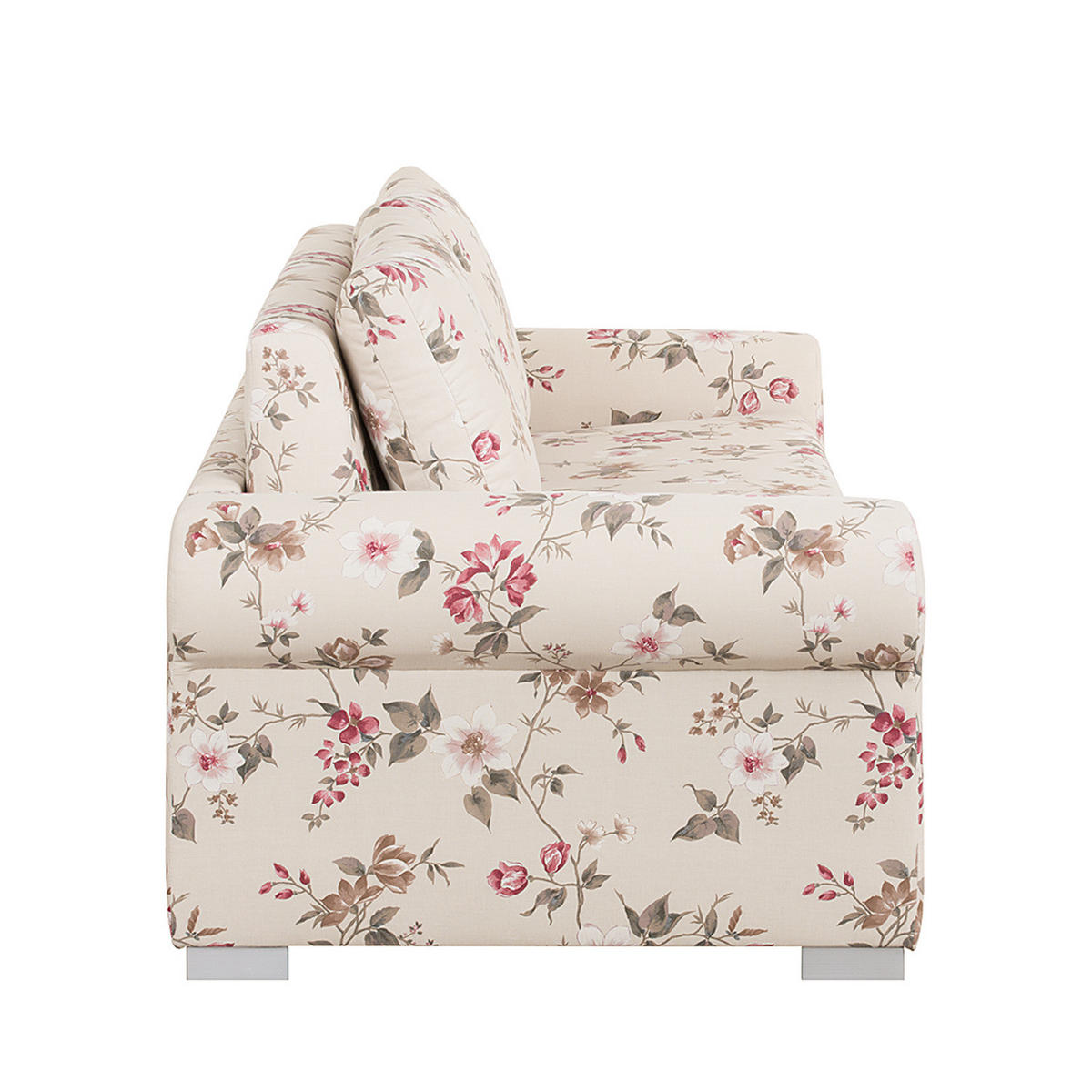 SCHLAFSOFA - Beige/Rosa, Textil (164/90/90cm) - home24