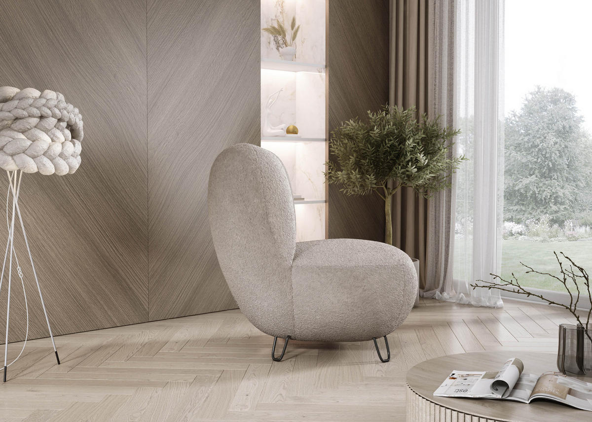 SESSEL LUIS, Skandinavischer Stil – Freistehend, 82×56×82 cm, SCHOKOLADE - Dunkelbraun/Schwarz, Holz/Textil (82/82/66cm) - DomoHome