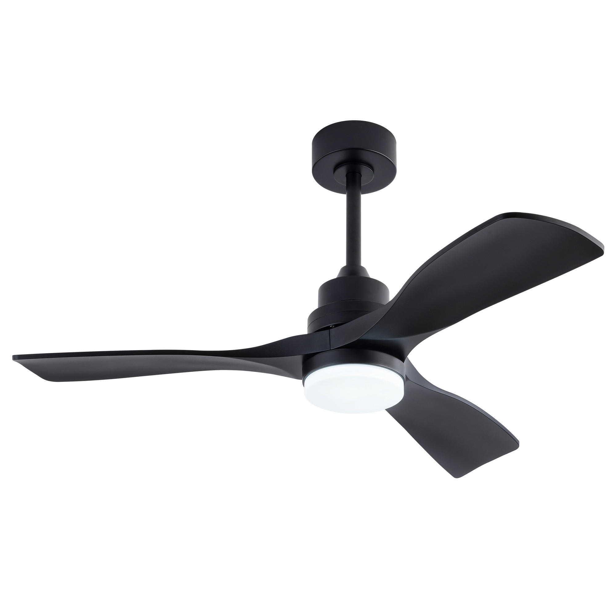 DECKENVENTILATOR DE-16233 42 Zoll mit LED & Fernbedienung Schwarz - Schwarz, Kunststoff (107/107/40cm) - ComfortXL