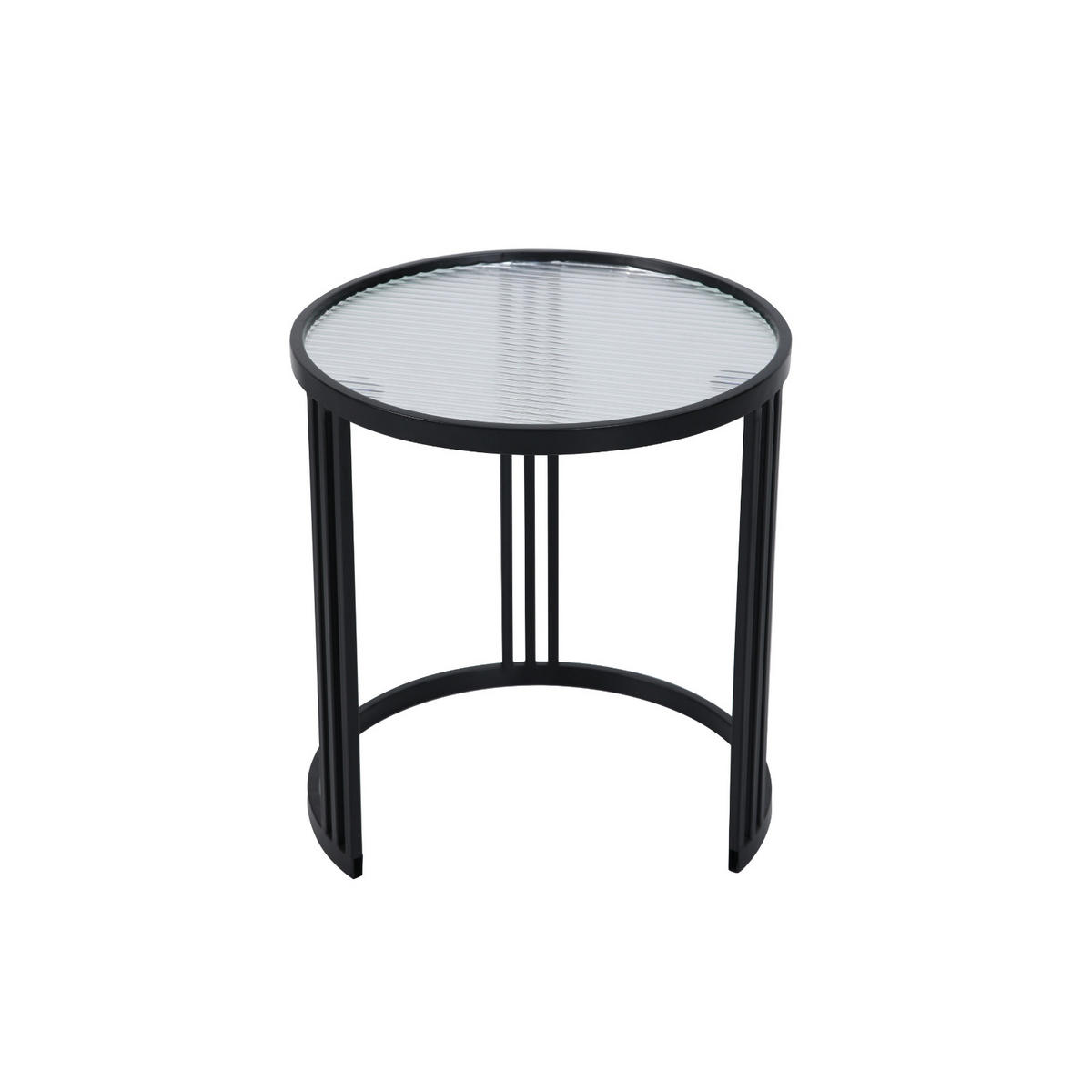 BEISTELLTISCH Ladar 2er Set Schwarz - Schwarz, Metall (41/41/46cm) - SVITA