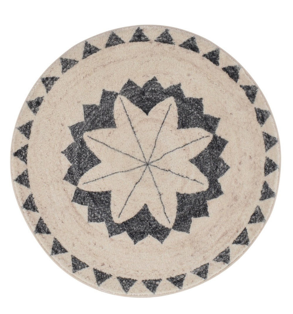 DESIGNTEPPICH Brady Creme 150x150 cm - Multicolor, Textil (150/150cm) - Vercai Rugs