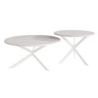 COUCHTISCH rund auf MDF, Weiß - Weiß, Holzwerkstoff (75/75/36cm) - Idohome