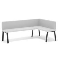 ECKBANK rechts MONO Y Kunstleder glatt, 128/168 cm Weiß - Weiß, Kunststoff/Textil (128/168cm) - Idohome