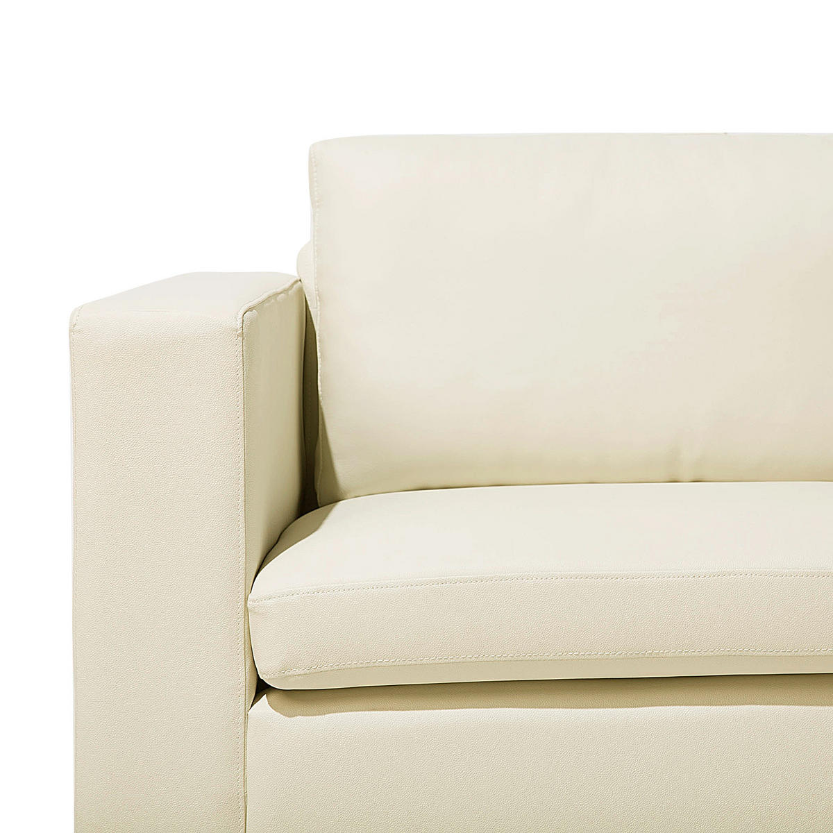 2-SITZER-SOFA Echtleder Beige Helsinki - Beige, Leder/Fell (152/72/76cm) - Beliani