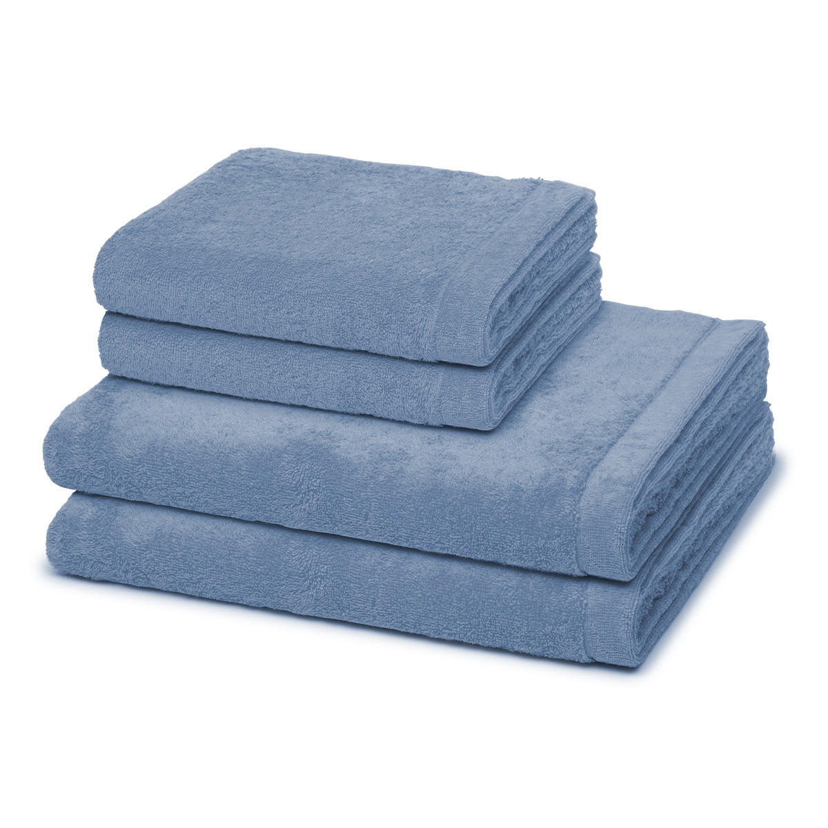 FROTTIERSET Lifestyle 4-teilig - Blau, Textil (50/100cm) - Cawoe
